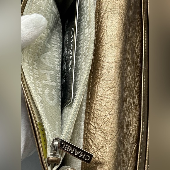 Chanel Gold Cambon Quilted Leather CC Bifold Long Wallet - Picture 11 of 17